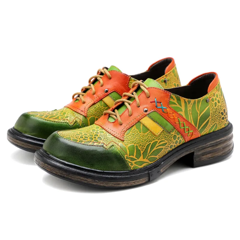 Hand-printed Flat Cozy Shoes sold by superladystar