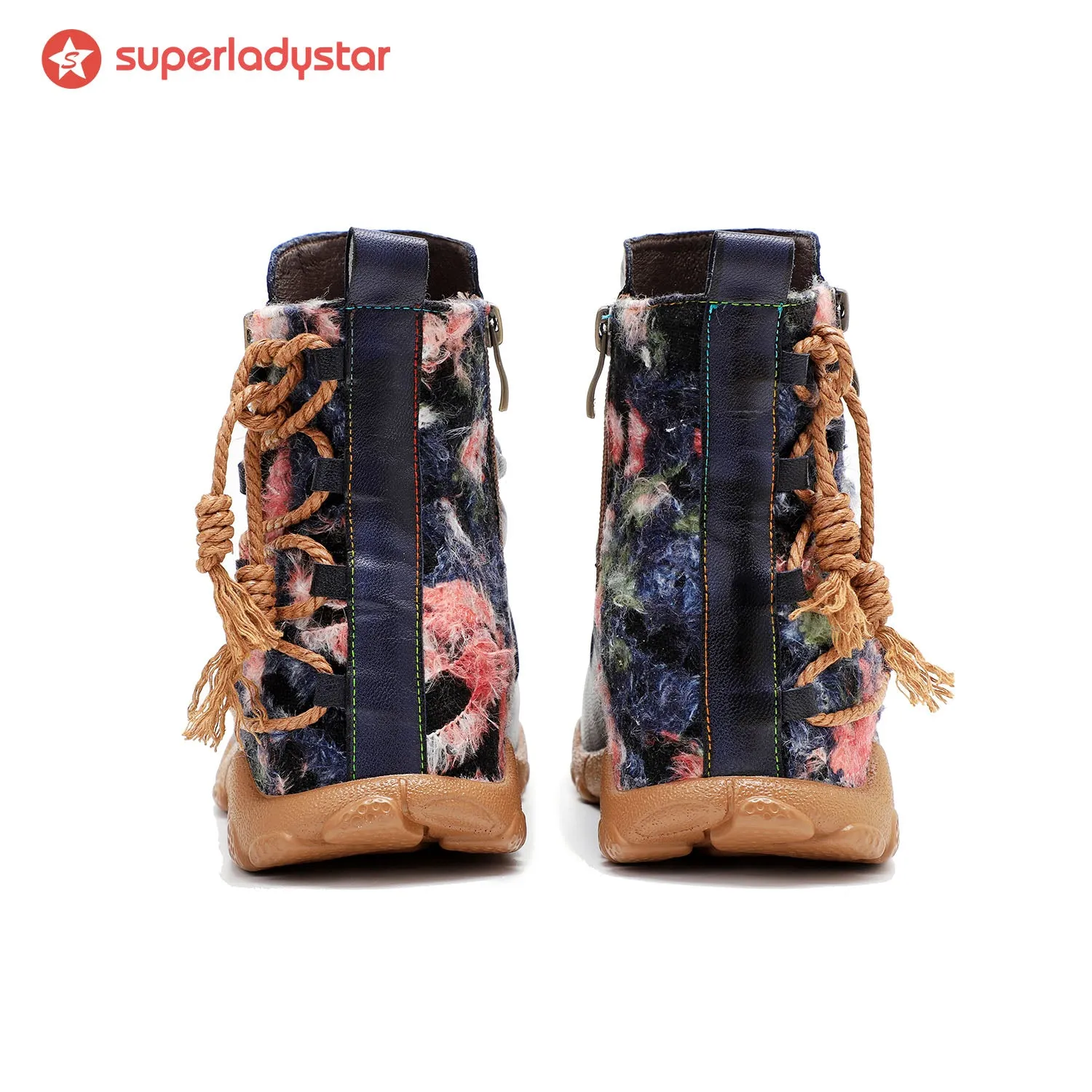 Retro Handmade Leather Strap Warm Ankle Boots sold by superladystar product image thumbnail 5