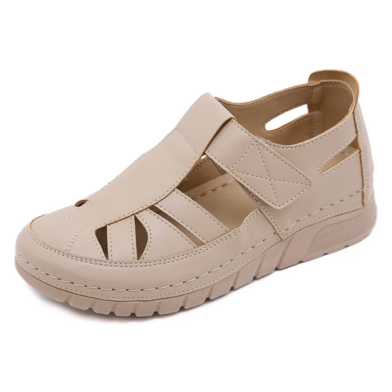 Comfortable Lightweight Velcro Cutout Sandals sold by superladystar