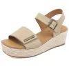 Retro Fish Mouth Comfort Wedge Sandals sold by superladystar