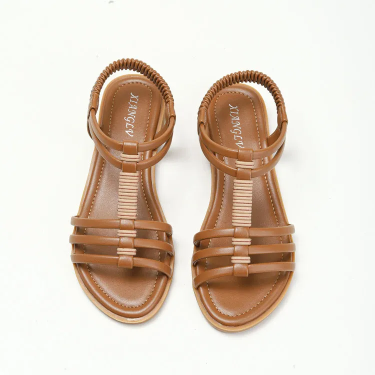 Vintage Bohemian Hollow-Out Flat Comfortable Roman Sandals sold by superladystar product image thumbnail 3