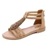 Bohemian Rhinestone Beach Sandals sold by superladystar