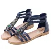 Bohemian Rhinestone Beach Sandals sold by superladystar