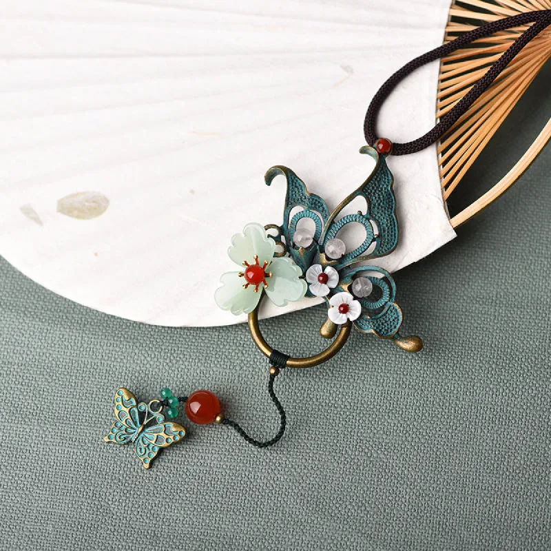 Butterfly Vintage Artistic Necklace sold by superladystar