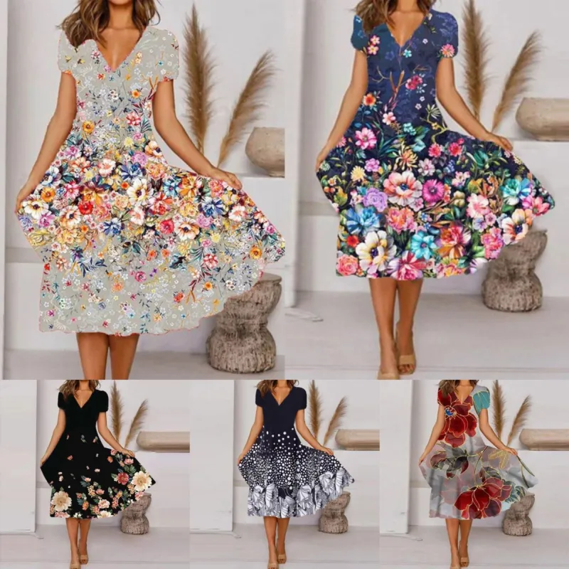 Fashionable Holiday Leisure Dress sold by superladystar