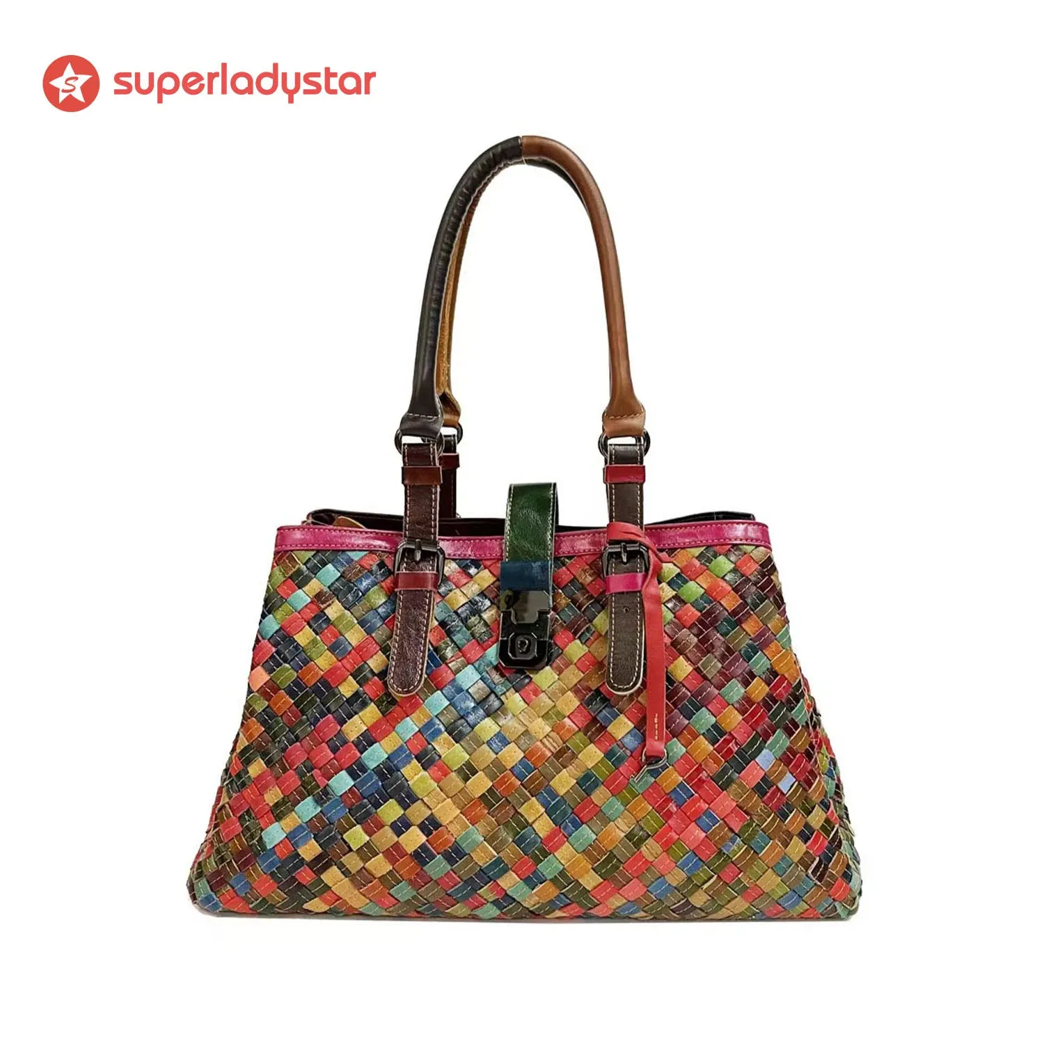 Vintage Fashion Color Matching Handbag sold by superladystar product image thumbnail 2