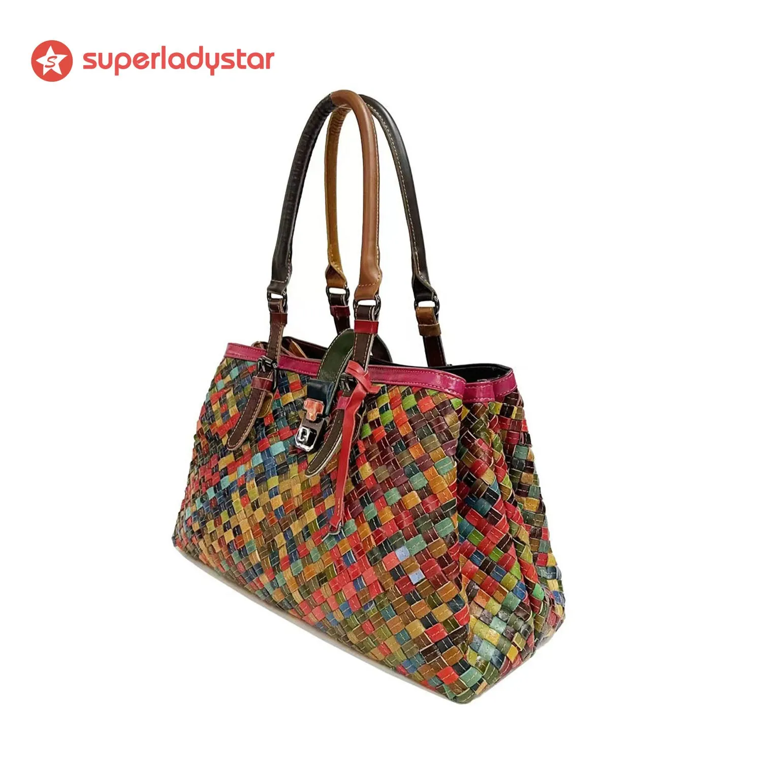 Vintage Fashion Color Matching Handbag sold by superladystar product image thumbnail 5