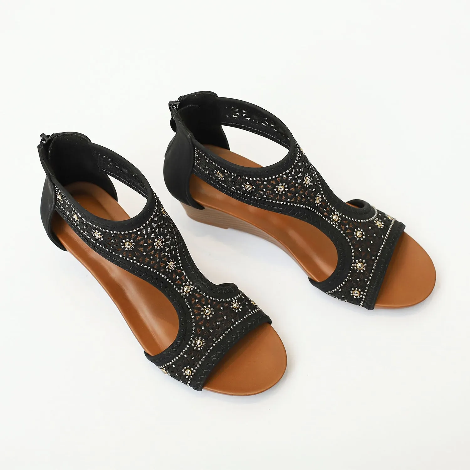 Bohemian Hollow Wedges Sandals sold by superladystar product image thumbnail 5