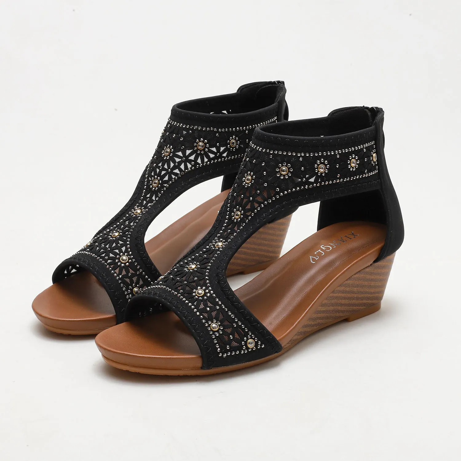 Bohemian Hollow Wedges Sandals sold by superladystar product image thumbnail 2