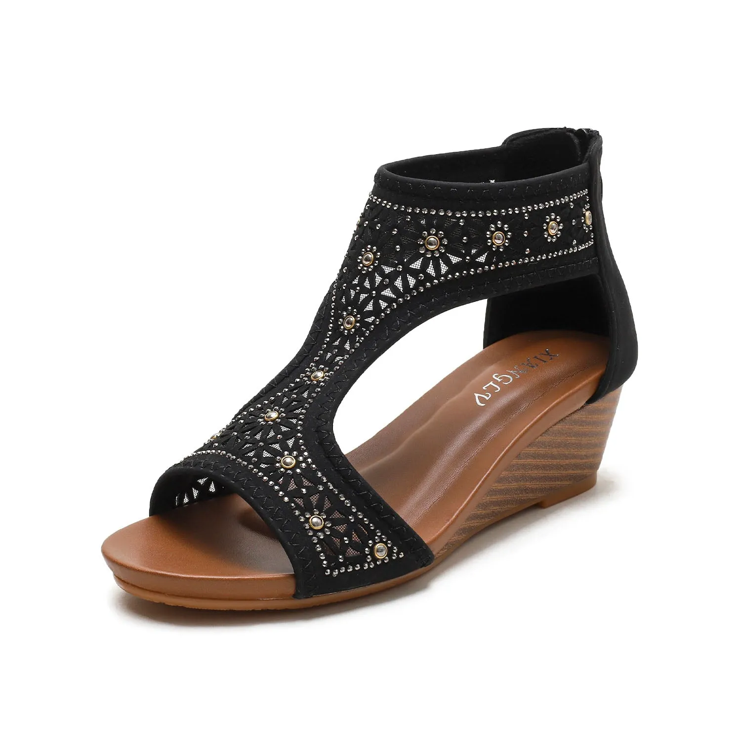 Bohemian Hollow Wedges Sandals sold by superladystar