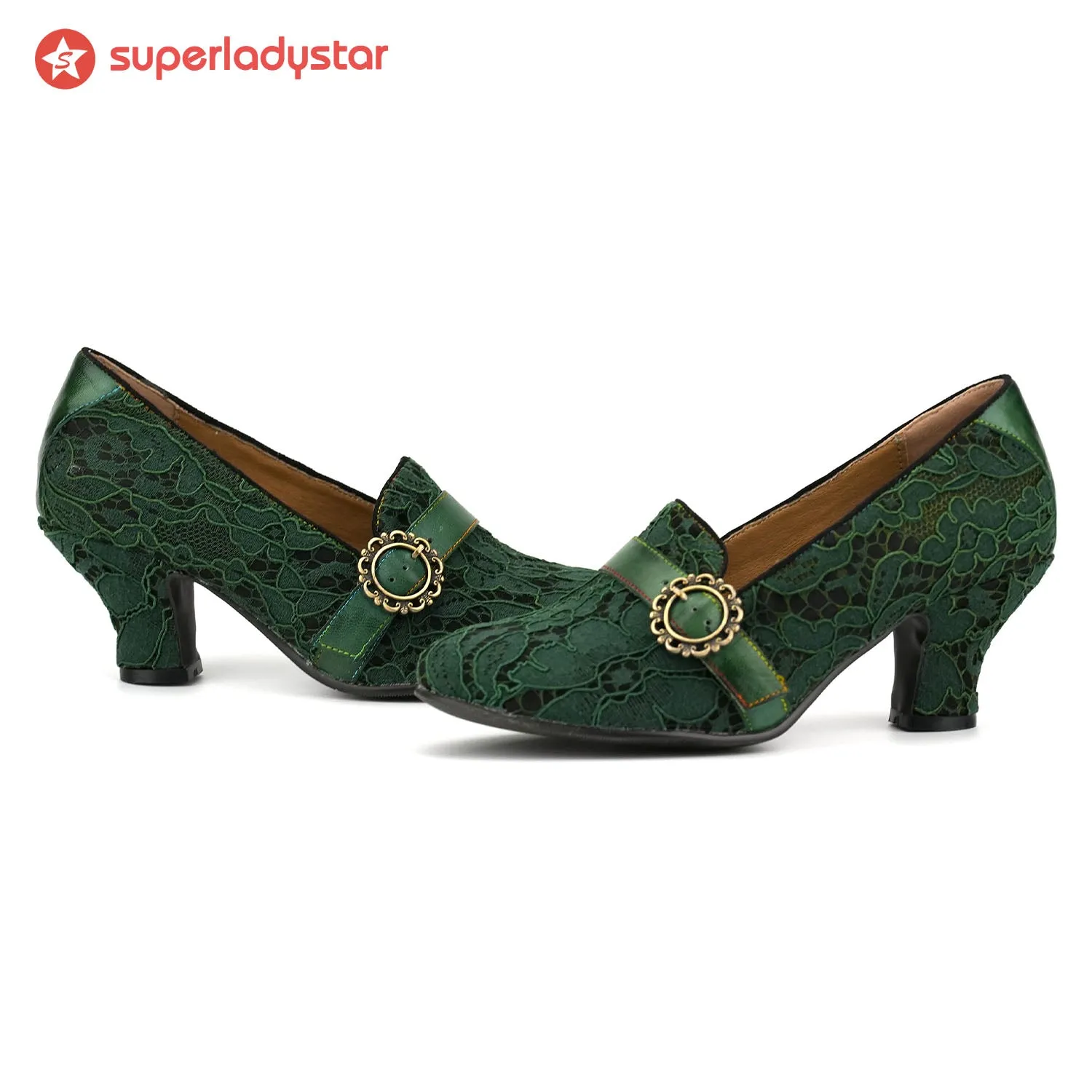 Handmade Vintage Fantasy Floral Pumps sold by superladystar product image thumbnail 3