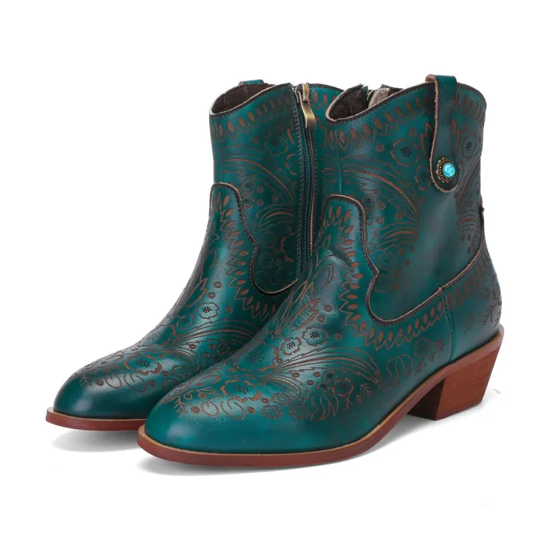 Vintage Handmade Chelsea Inspired Ankle Boots sold by superladystar