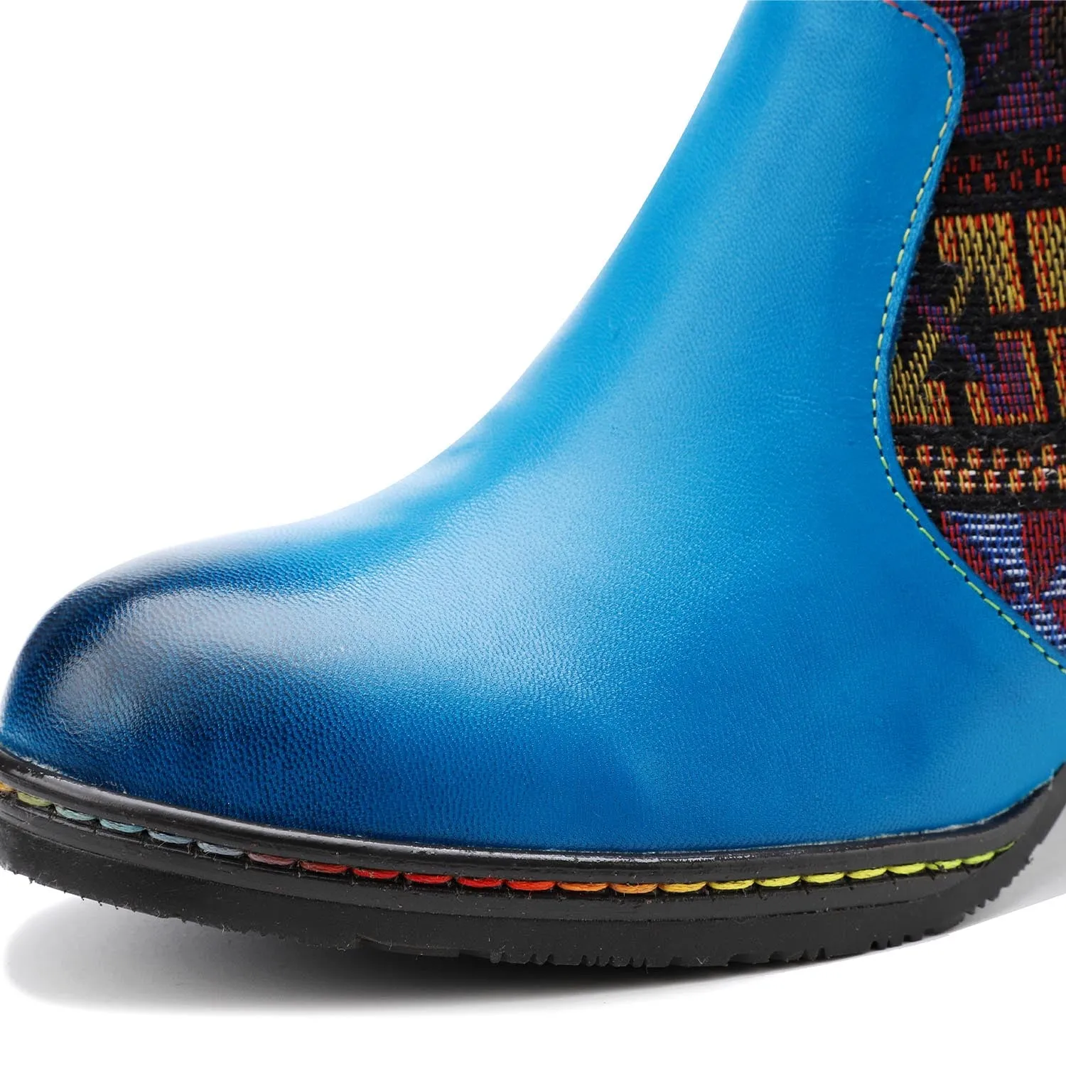 Abstract Leather Comfortable Ankle Boots sold by superladystar product image thumbnail 4