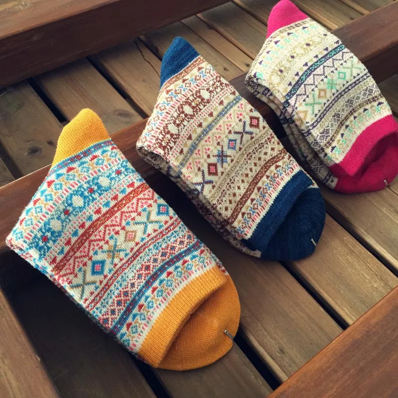 Bohemian Warm Cozy Soft Socks sold by superladystar