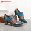 Vintage Soft Leather Handmade Kitten Heel Pumps sold by superladystar