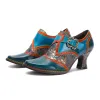 Vintage Soft Leather Handmade Kitten Heel Pumps sold by superladystar