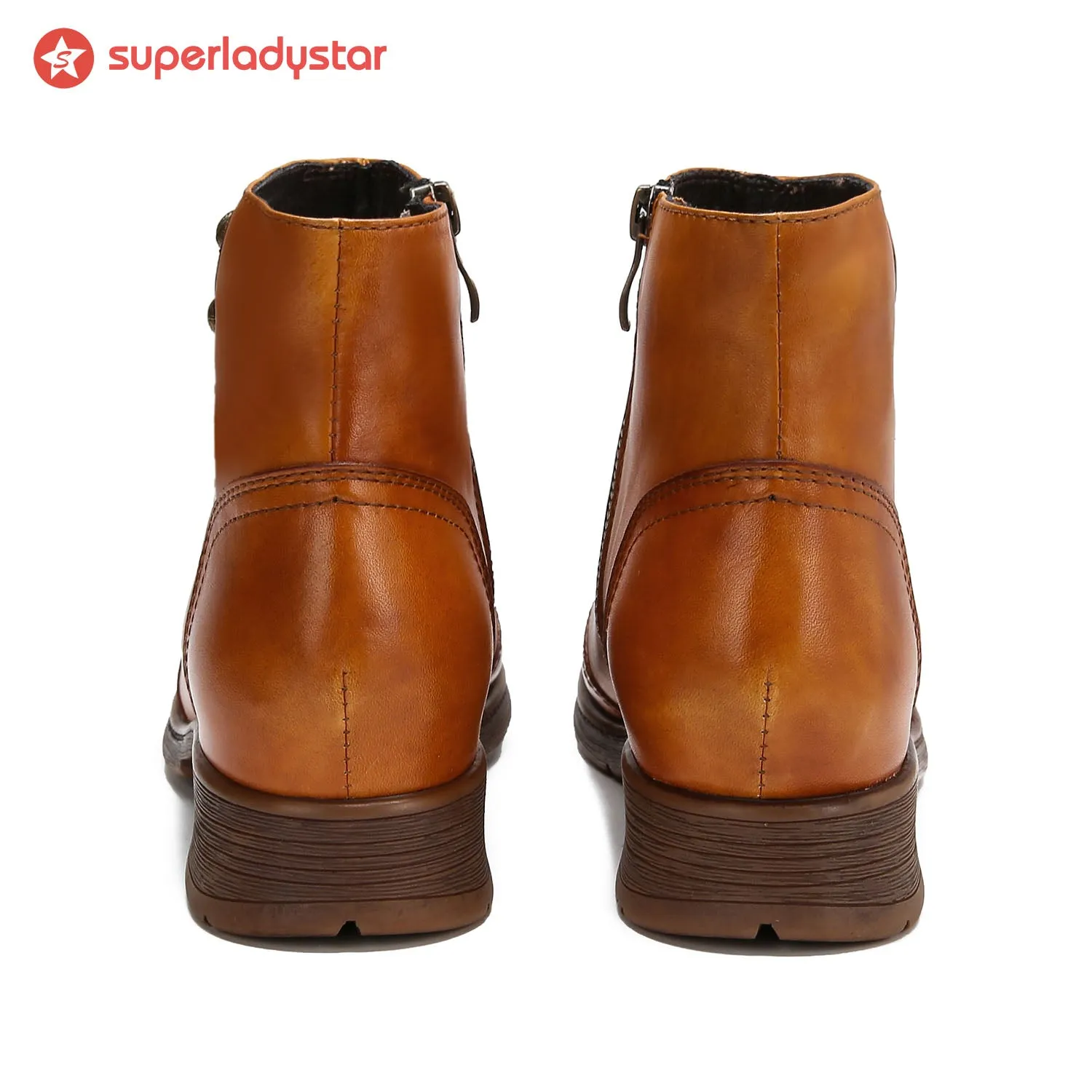 Retro Painted Pure Color Ankle Boots sold by superladystar product image thumbnail 4