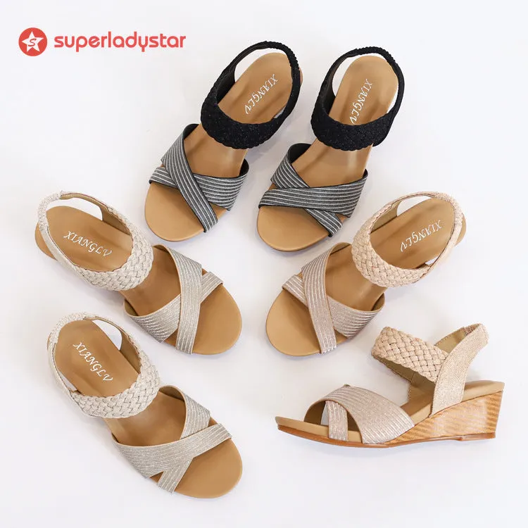 Wedge Heel Comfortable Fashion Woven Sandals sold by superladystar product image thumbnail 4