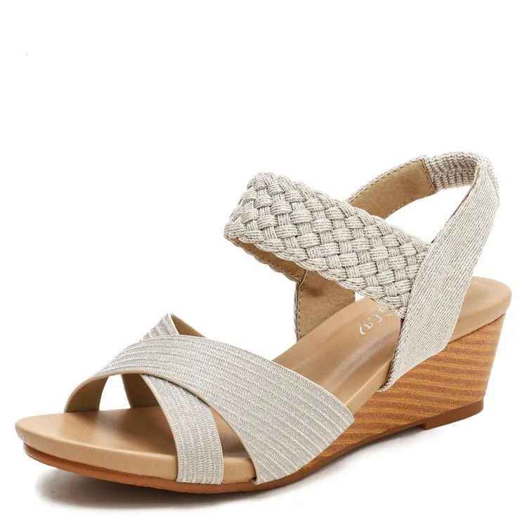 Wedge Heel Comfortable Fashion Woven Sandals sold by superladystar product image thumbnail 2