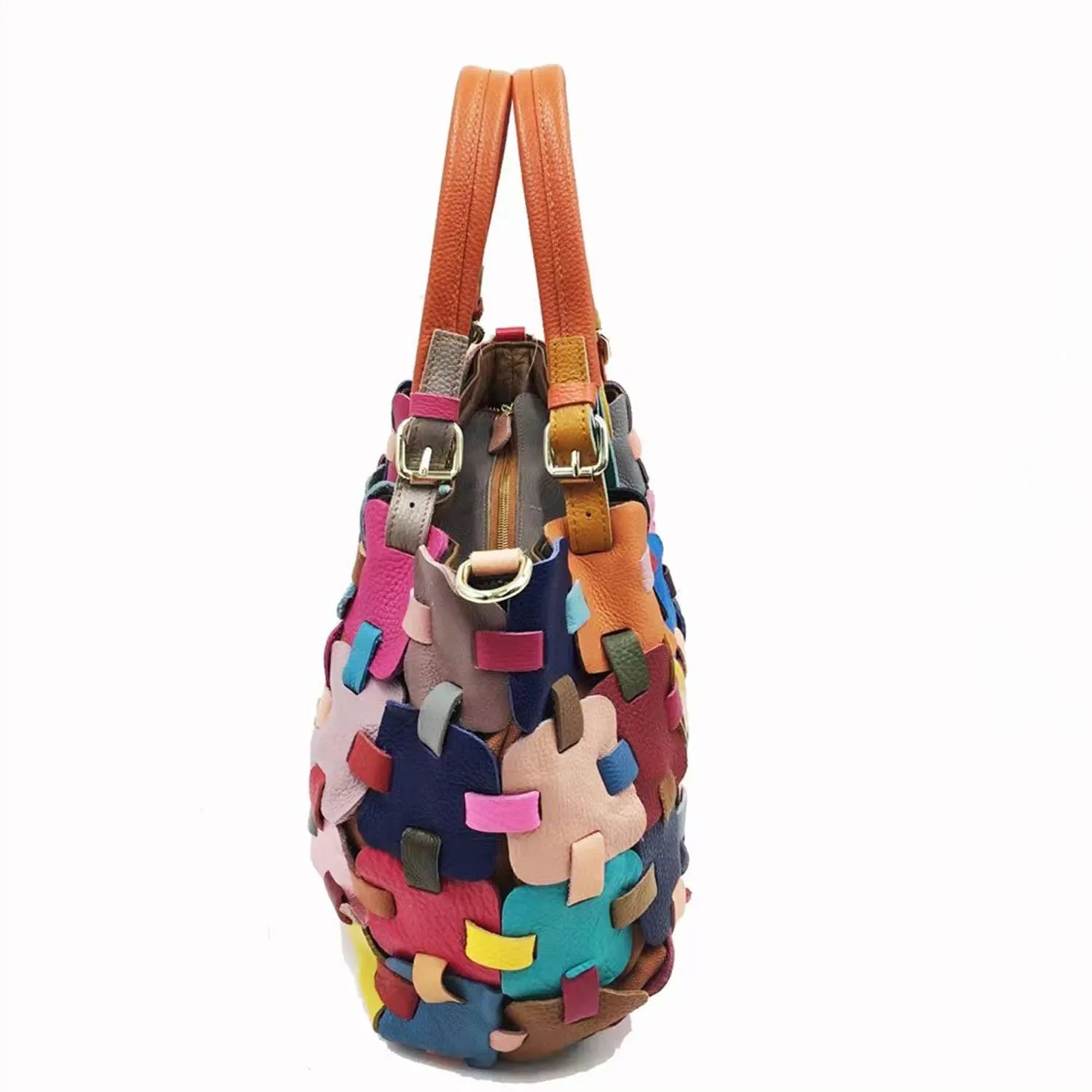 Female Floral Color Matching Fashion Handbag sold by superladystar product image thumbnail 5