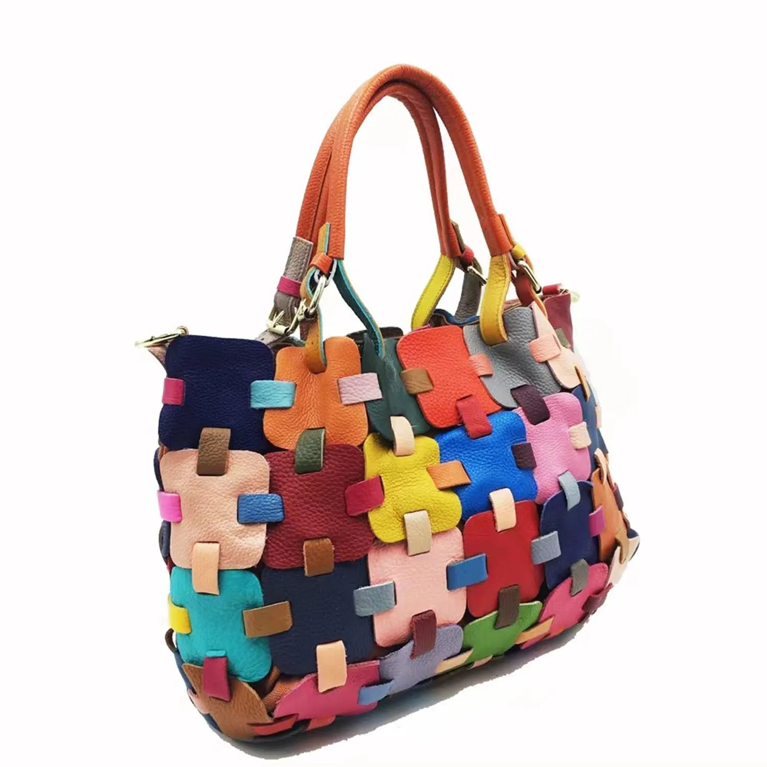 Female Floral Color Matching Fashion Handbag sold by superladystar product image thumbnail 4