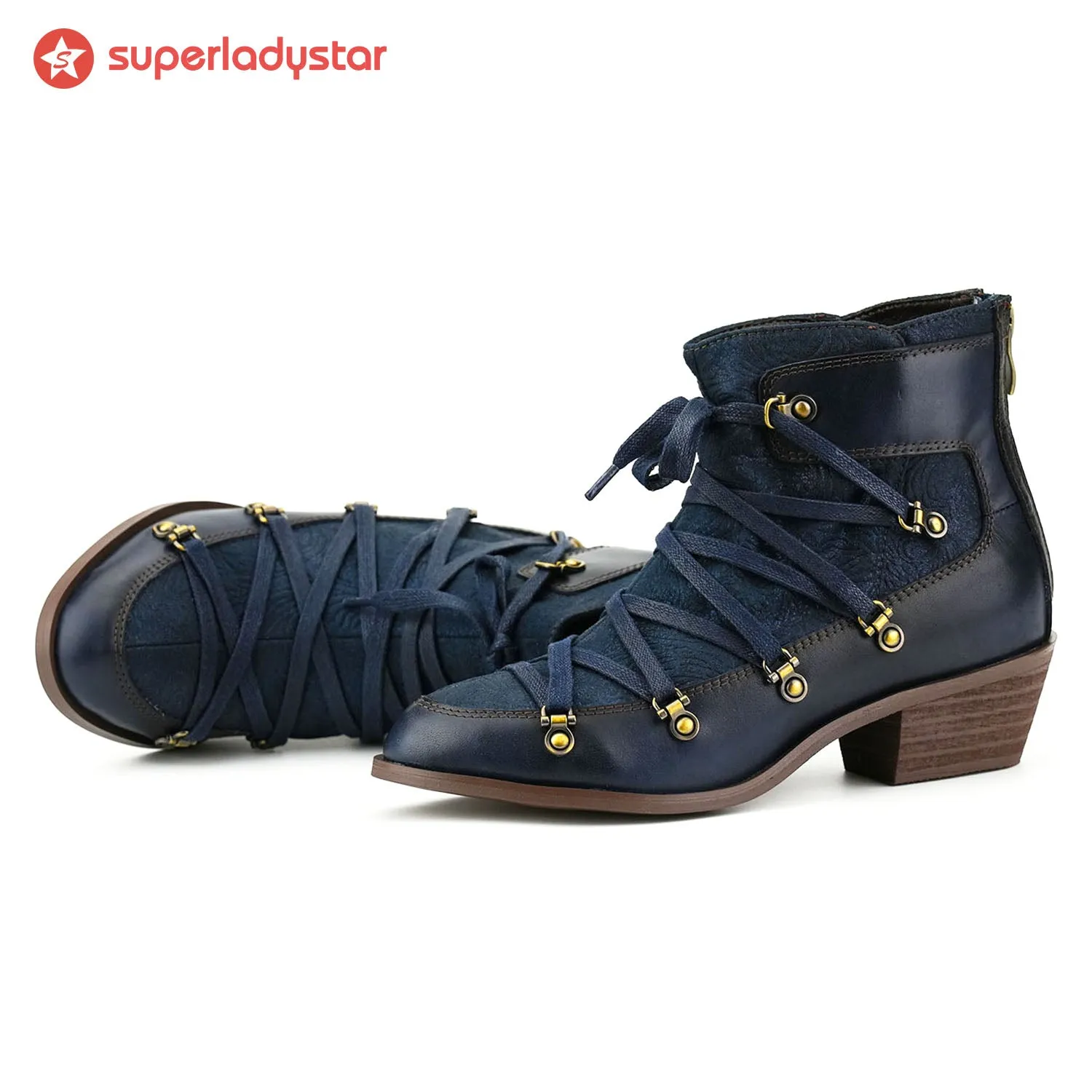 Handmade Leather Classic Fashion Ankle Boots sold by superladystar product image thumbnail 3