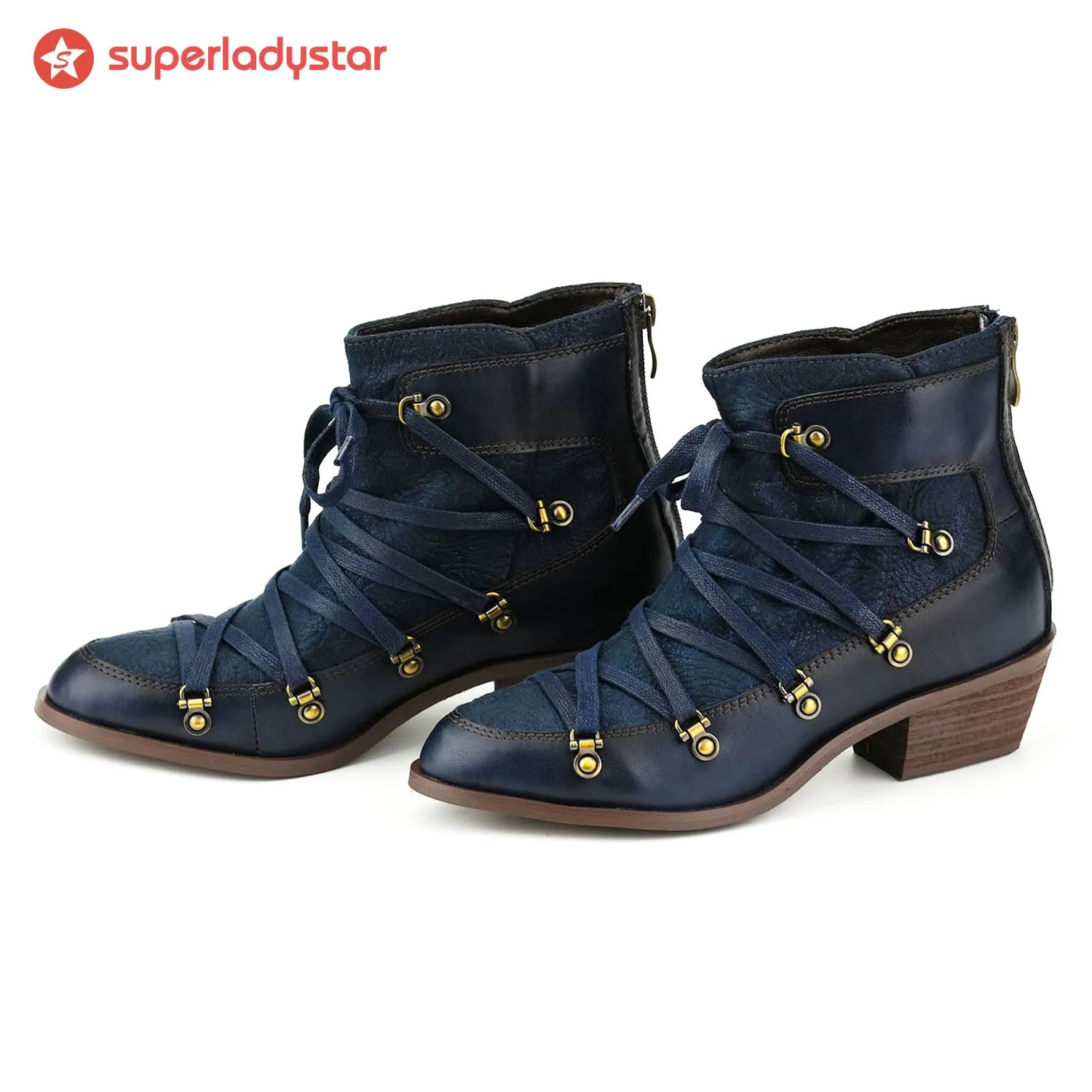 Handmade Leather Classic Fashion Ankle Boots sold by superladystar product image thumbnail 4