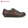 Vintage Hand Painted Genuine Leather Flat Shoes sold by superladystar