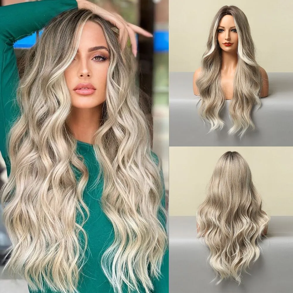 Long Heat-Resistant Chic Waves Wigs for Women sold by superladystar