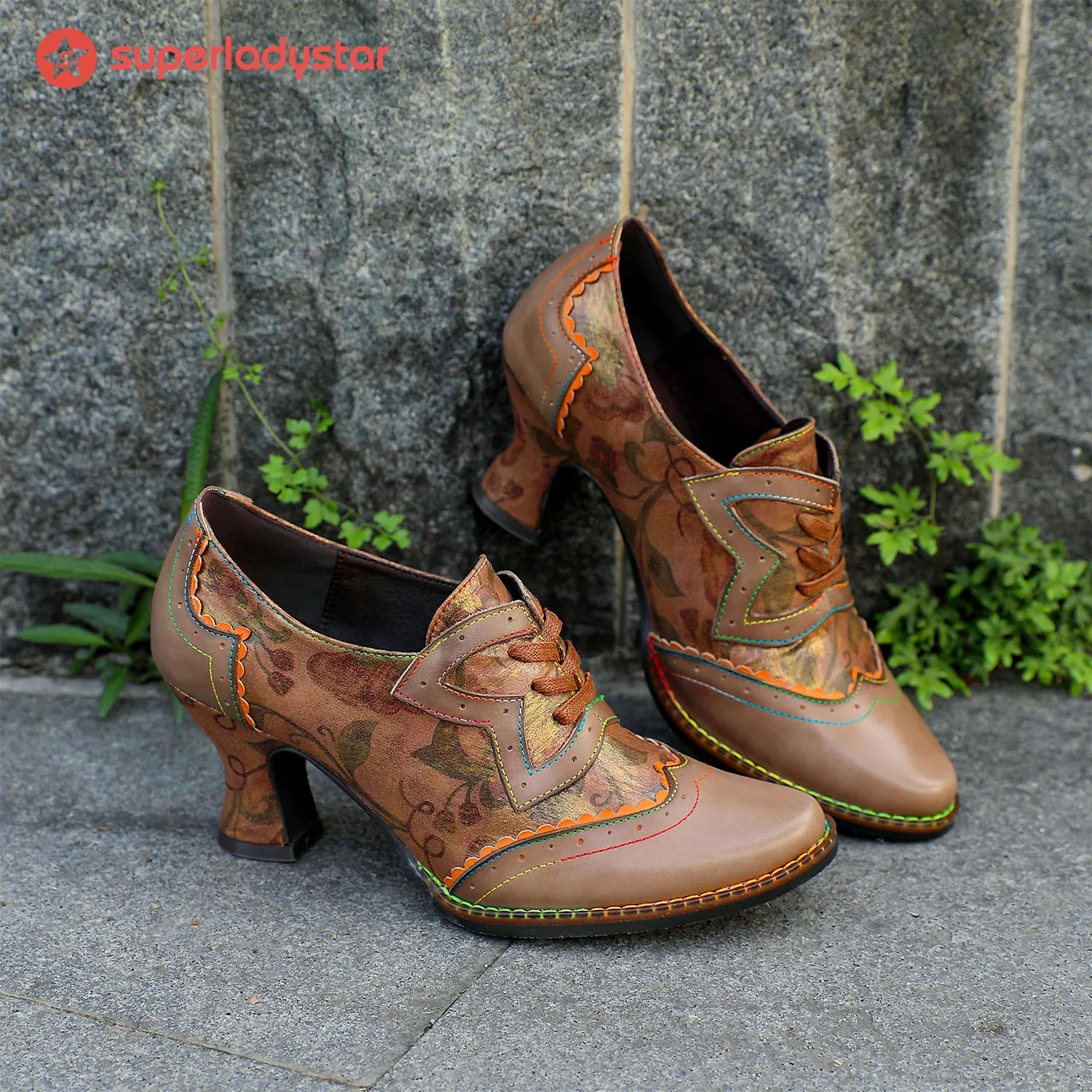 Vintage Handmade Floral Comfy Pumps sold by superladystar product image thumbnail 2