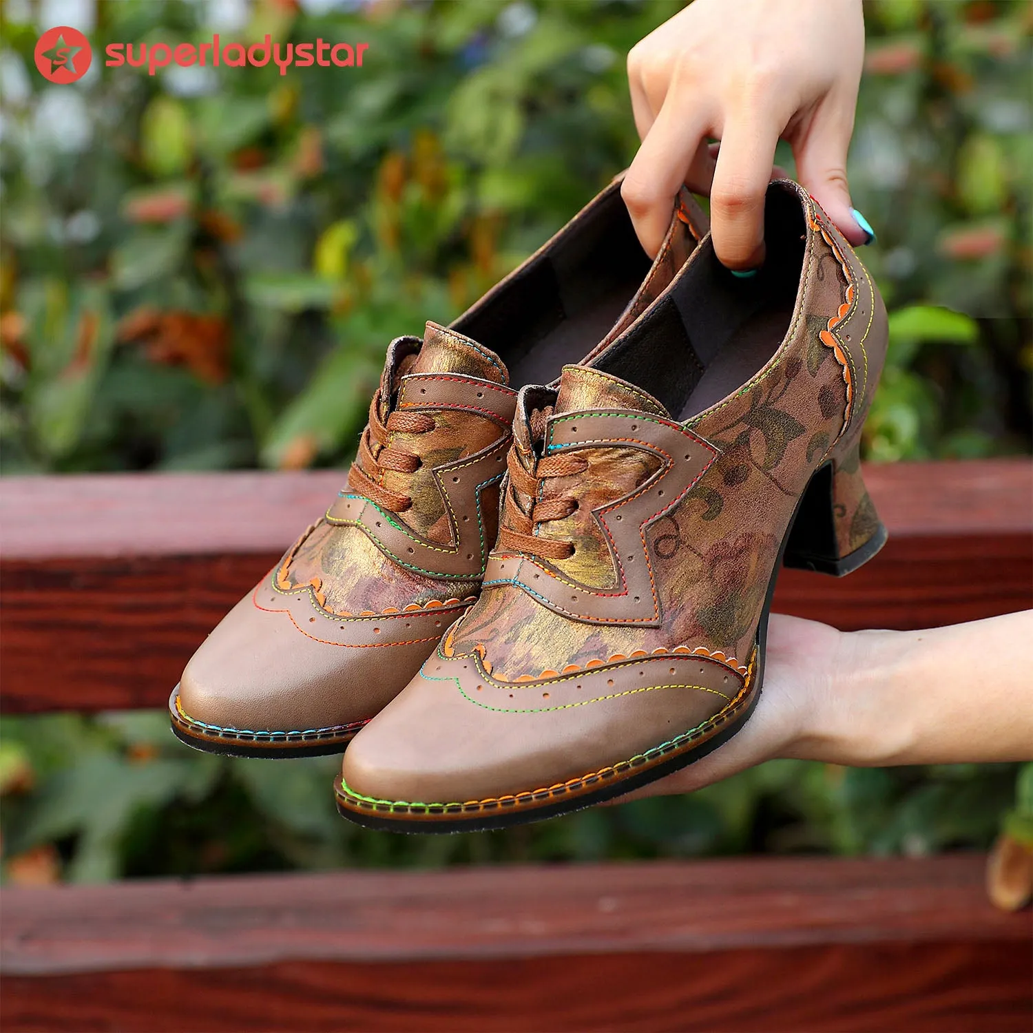 Vintage Handmade Floral Comfy Pumps sold by superladystar product image thumbnail 3