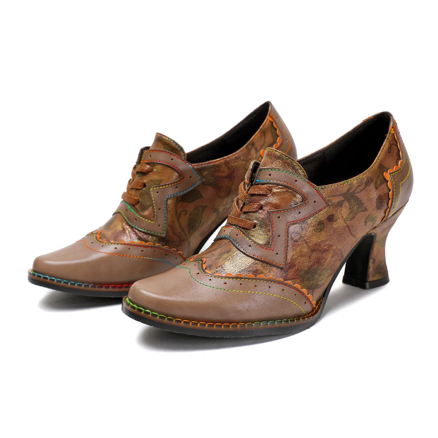 Vintage Handmade Floral Comfy Pumps sold by superladystar