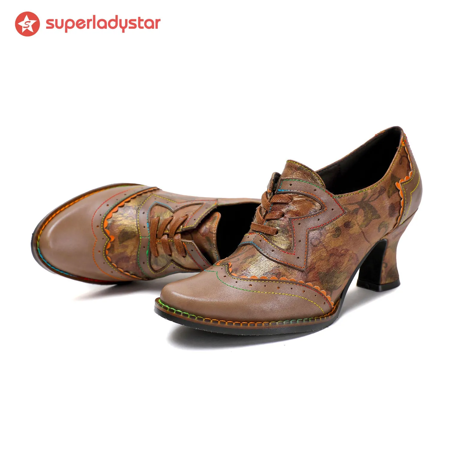 Vintage Handmade Floral Comfy Pumps sold by superladystar product image thumbnail 4