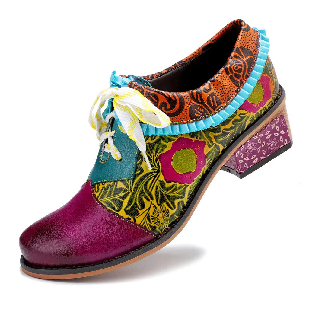 Casual Vintage Handmade Leather Shoes sold by superladystar product image thumbnail 5