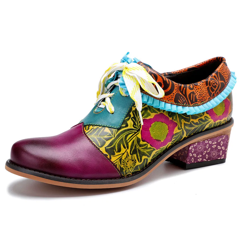 Casual Vintage Handmade Leather Shoes sold by superladystar product image thumbnail 4
