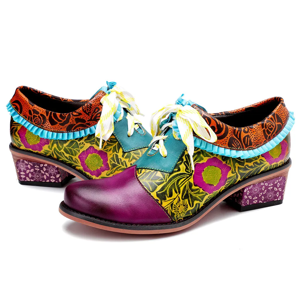 Casual Vintage Handmade Leather Shoes sold by superladystar product image thumbnail 3