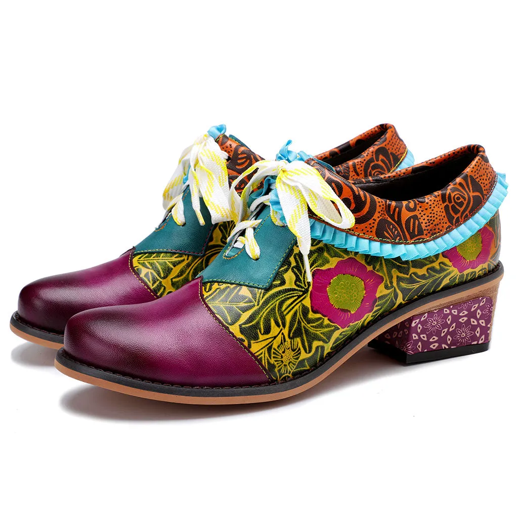 Casual Vintage Handmade Leather Shoes sold by superladystar