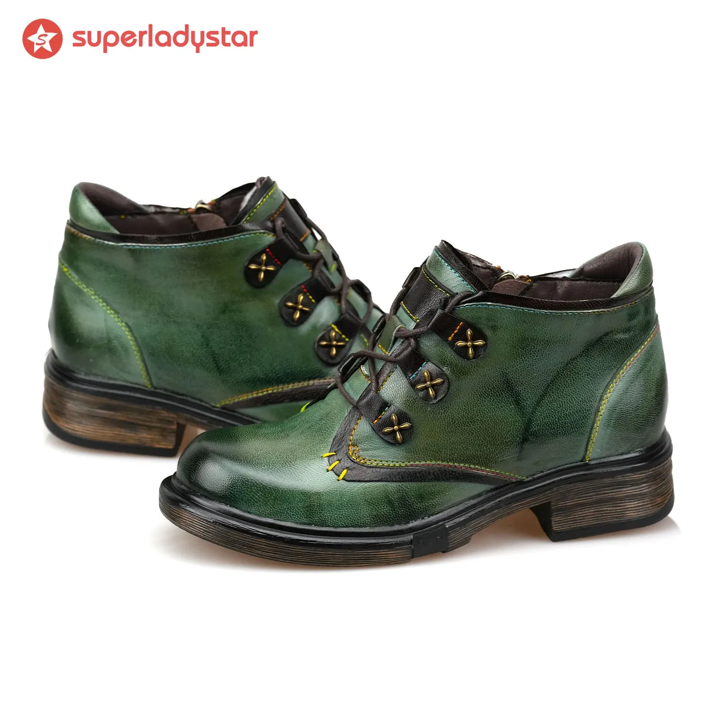 Vintage Retro Vibrant Painted Comfy Flat Shoes sold by superladystar product image thumbnail 2