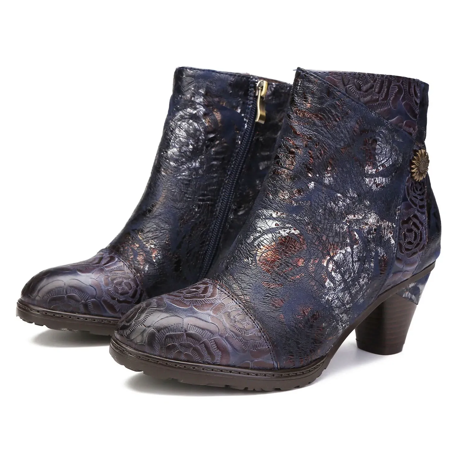 Vintage Handmade Rosy Ankle Boots sold by superladystar product image thumbnail 3