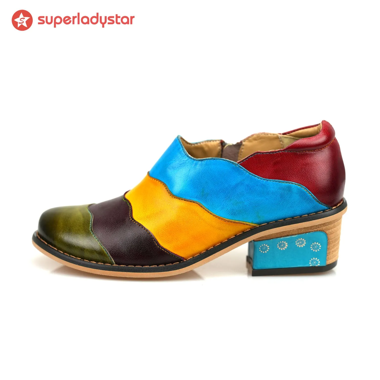 Handmade Vintage Rainbow Dreamland Flat Shoes sold by superladystar product image thumbnail 5