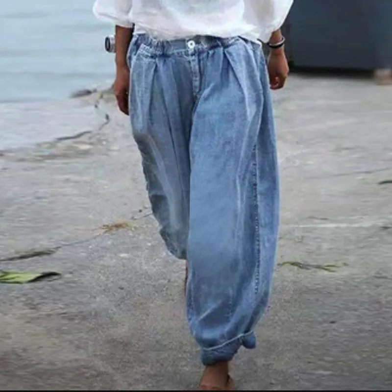 Fashion Loose Lantern Jeans sold by superladystar