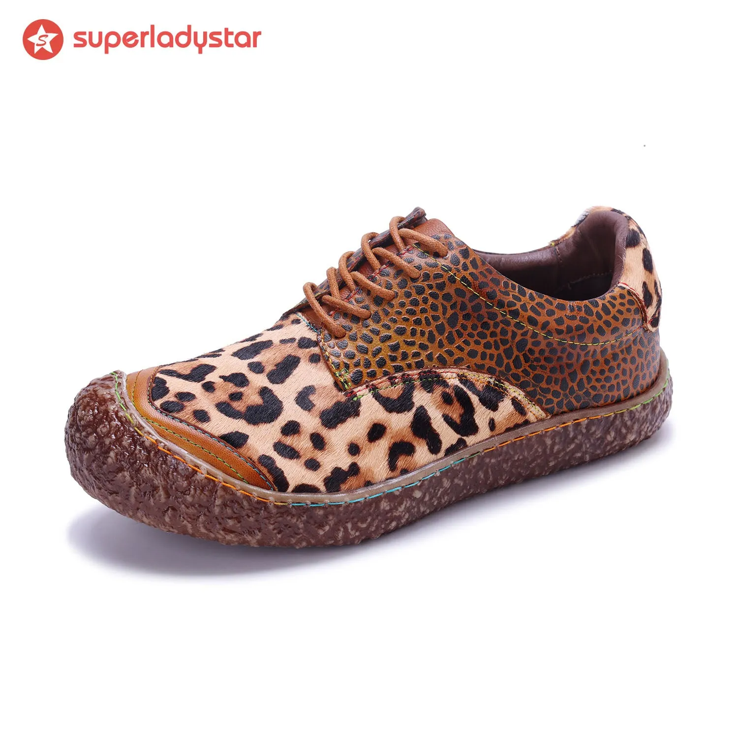 Vintage Comfy Casual Leopard Print Flats sold by superladystar product image thumbnail 5