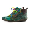 Handcrafted Vintage Colorfu Comfort Walking Boots sold by superladystar