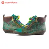 Handcrafted Vintage Colorfu Comfort Walking Boots sold by superladystar