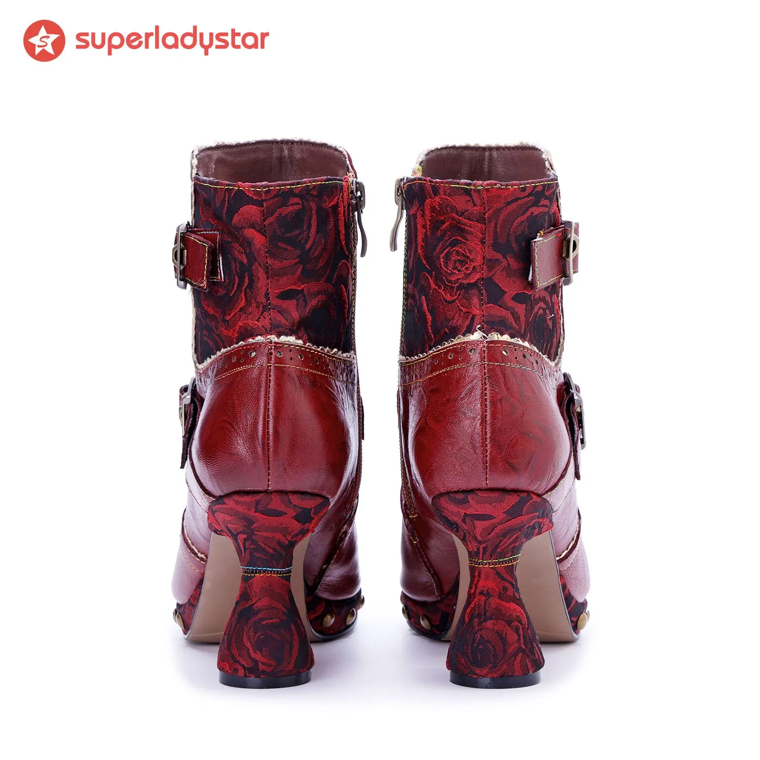 Retro Handmade Pure Color Fashionable Ankle Boots sold by superladystar product image thumbnail 5