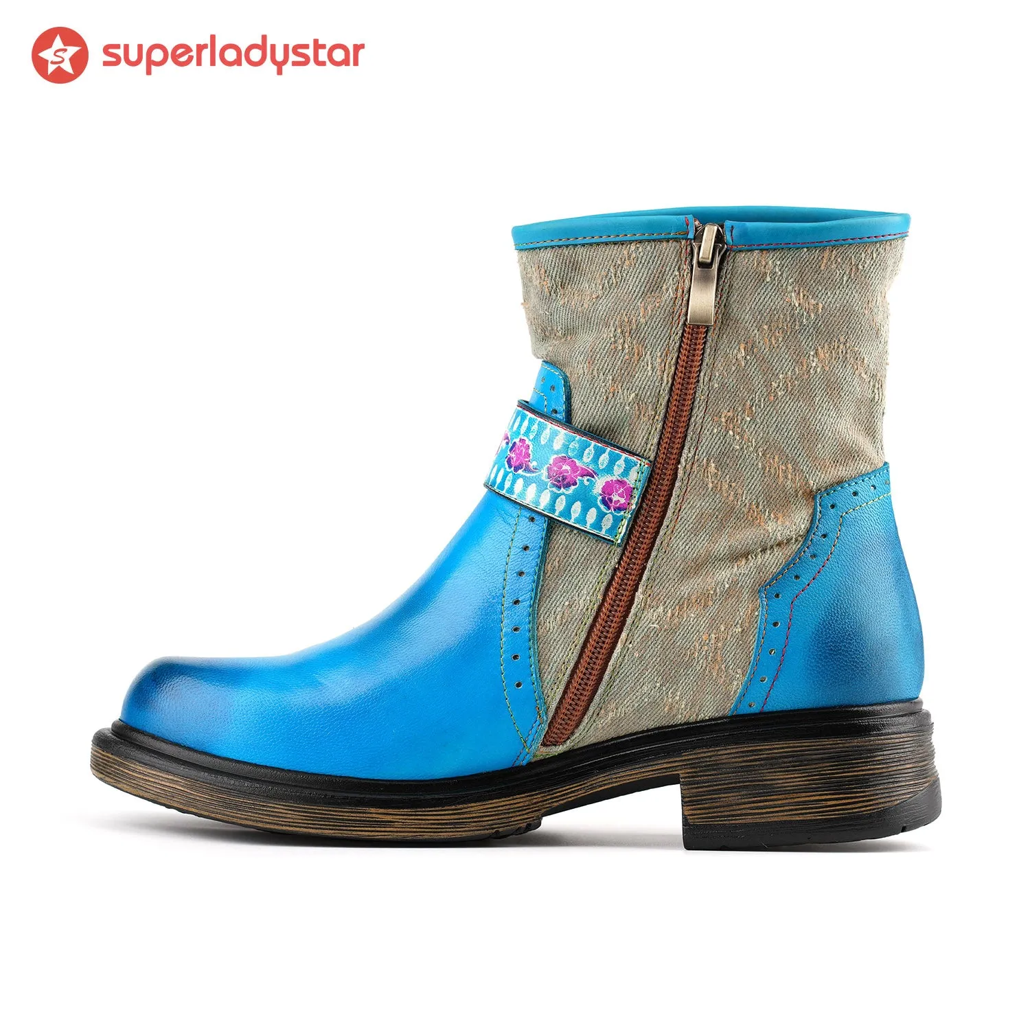 Retro Vibrant Painted Comfy Butterfly Flat Shoes sold by superladystar product image thumbnail 5