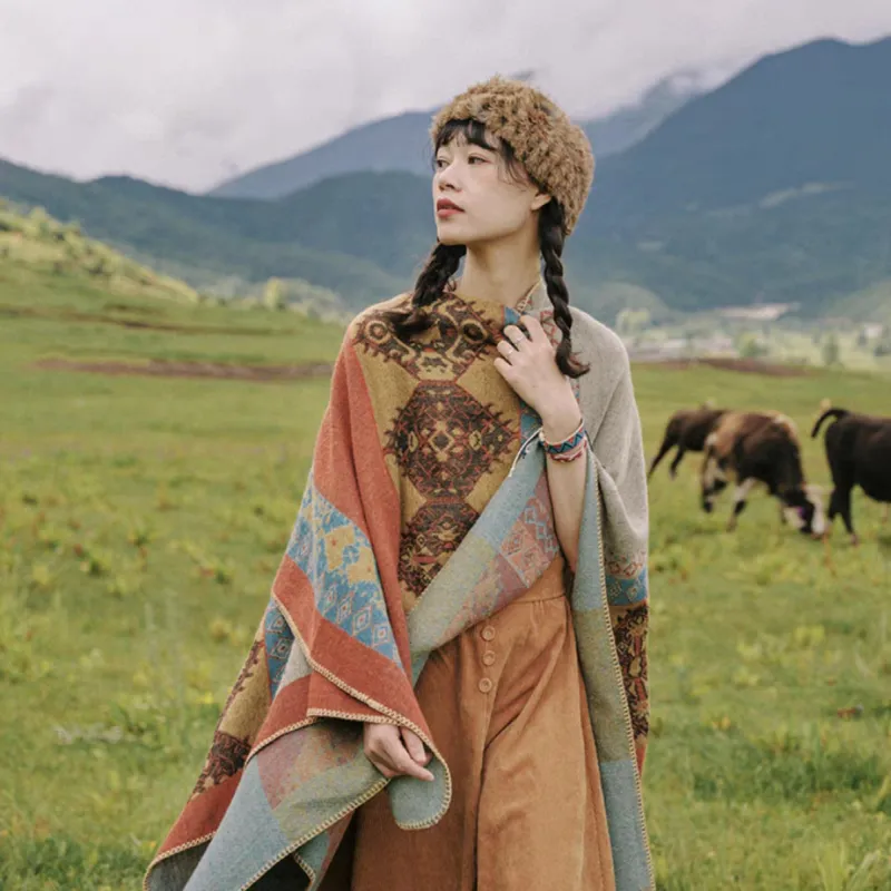 Travel Warm Vintage Cape Scarf sold by superladystar