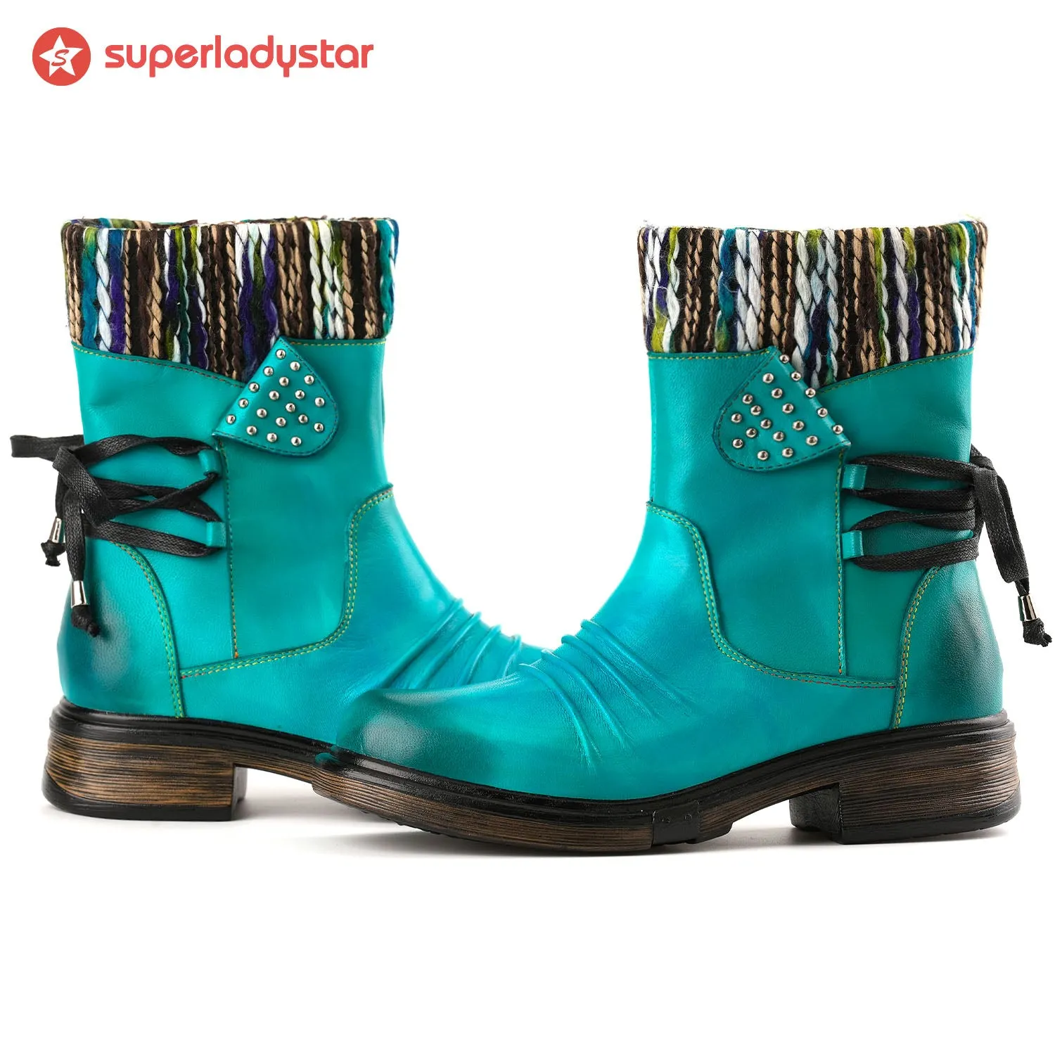 Comfortable Real Leather Ankle Boots sold by superladystar product image thumbnail 3