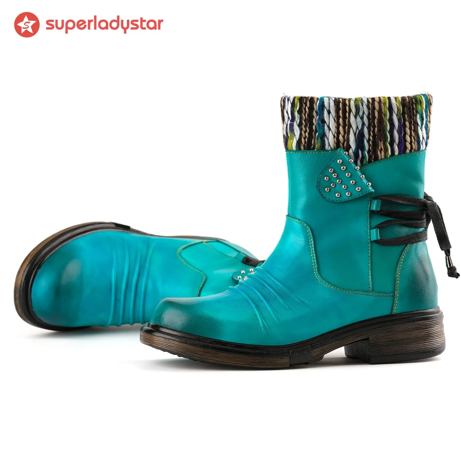 Comfortable Real Leather Ankle Boots sold by superladystar product image thumbnail 2