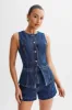 Fashionable Casual Sleeveless High-Waist Women's Set sold by superladystar
